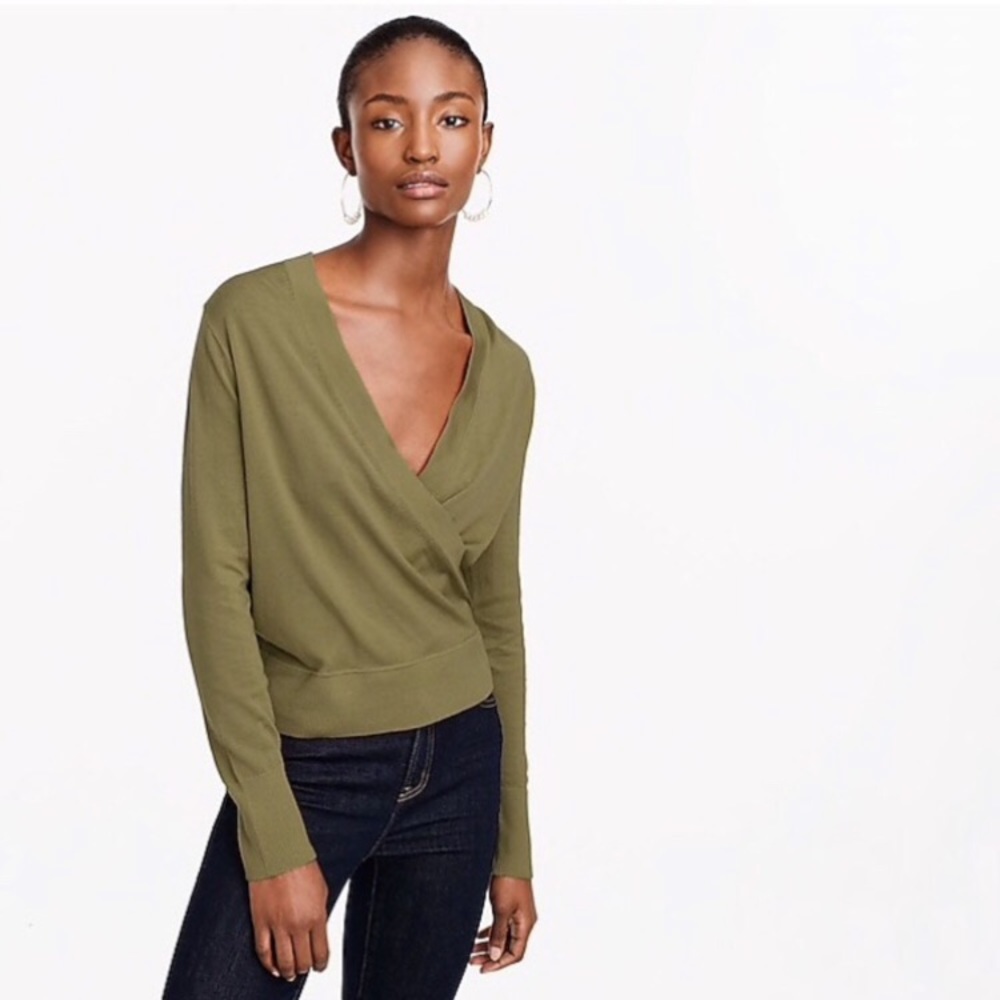 Jcrew wrap sweater